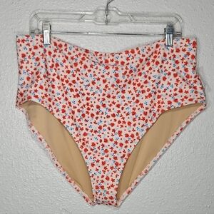 NWT Old Navy Women's Floral High-Waisted Bikini Swimsuit Bottoms XXL